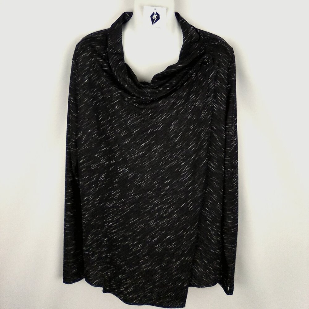 NWT Shape Women's Long Sleeve Black /White Tiger Print Cardigan Size Large